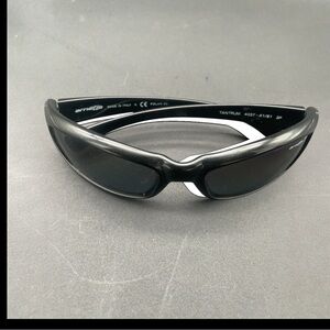 Arnette Glossy Black Wrap Sunglasses
